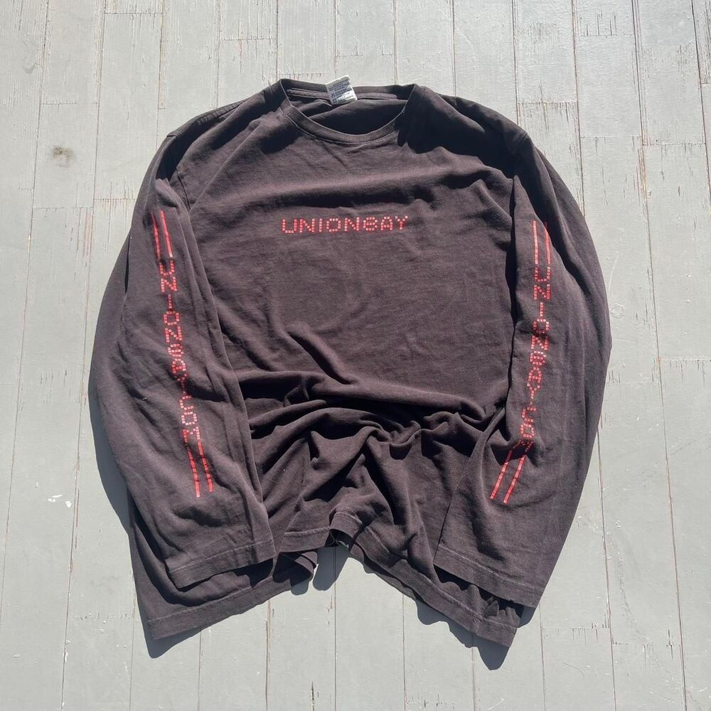 Unionbay Men's Black and Brown T-shirt